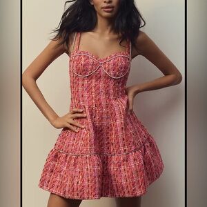 CeliaB Pink Ruched Smocked Mini Dress